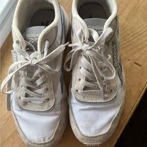 Reebok Kids Cream and White Sneakers